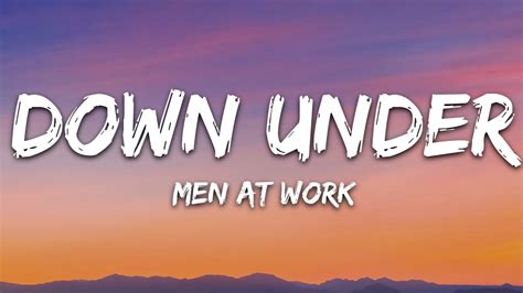 Men At Work - Down Under (Lyrics)🔔 Turn on notifications to stay updated with new uploads!🎤 Lyrics Down Under:[Verse 1]Traveling in a fried-out KombiOn a h...